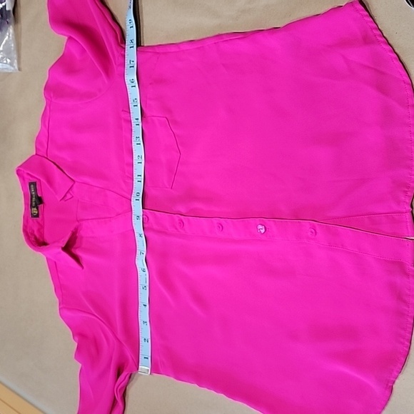 Outback Red Size XS Bright Fuchsia Long Sleeve Button Down Blouse, Exc. Cond. - Picture 6 of 11